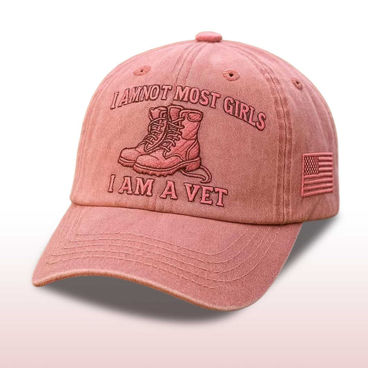 I Am Not Most Girls I Am A Vet Baseball Cap -Moonbestprint