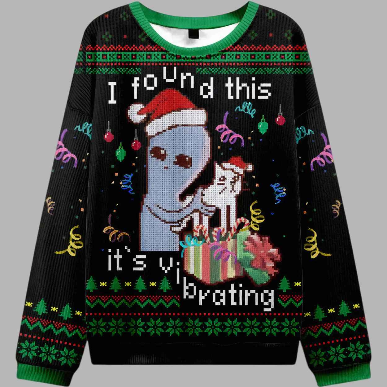 I Found this Black Ugly Christmas Sweater – Moonbestprint