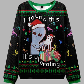 I Found this Black Ugly Christmas Sweater – Moonbestprint