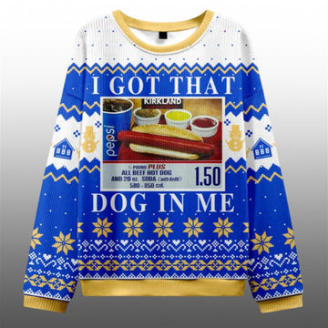 I Got That Hot Dog In Me Ugly Sweater 2026 Christmas - Moonbestprint