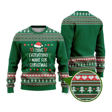 I Have Everything Funny Ugly Christmas Sweater - Moonbestprint