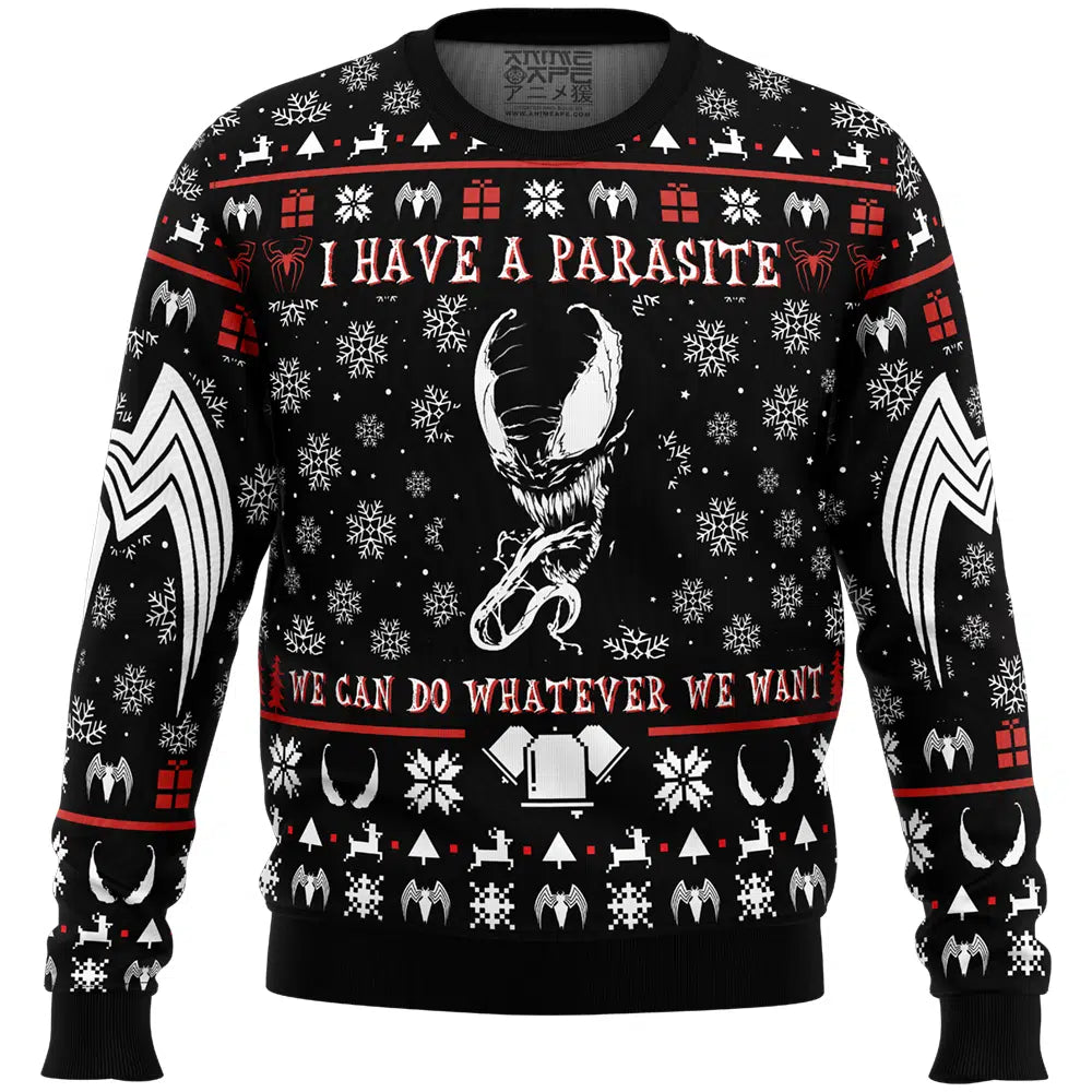 I Have a Parasite We Are Venom Venom Ugly Christmas Sweater – Moonbestprint