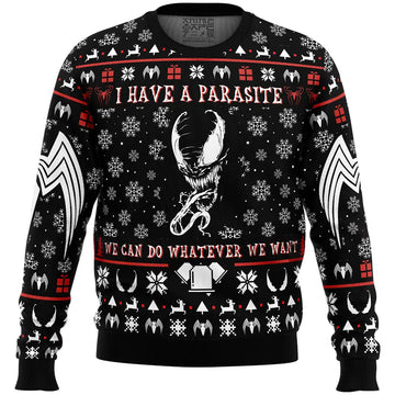 I Have a Parasite We Are Venom Venom Ugly Christmas Sweater – Moonbestprint