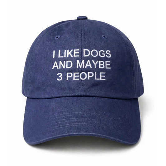 I Like Dogs And Maybe 3 People Hat -Moonbestprint