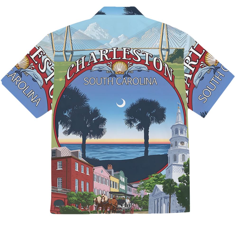 I Love Charleston Hawaiian Shirt - Moonbestprint