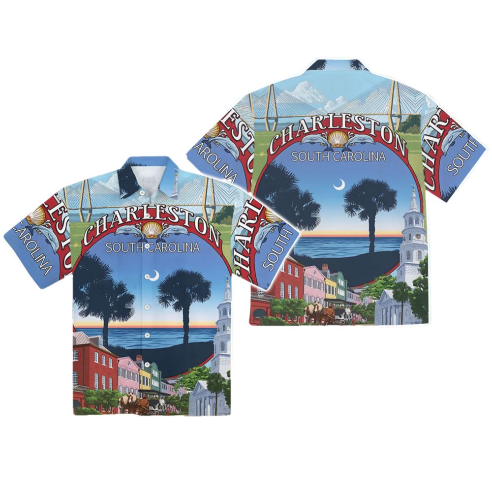 I Love Charleston Hawaiian Shirt - Moonbestprint
