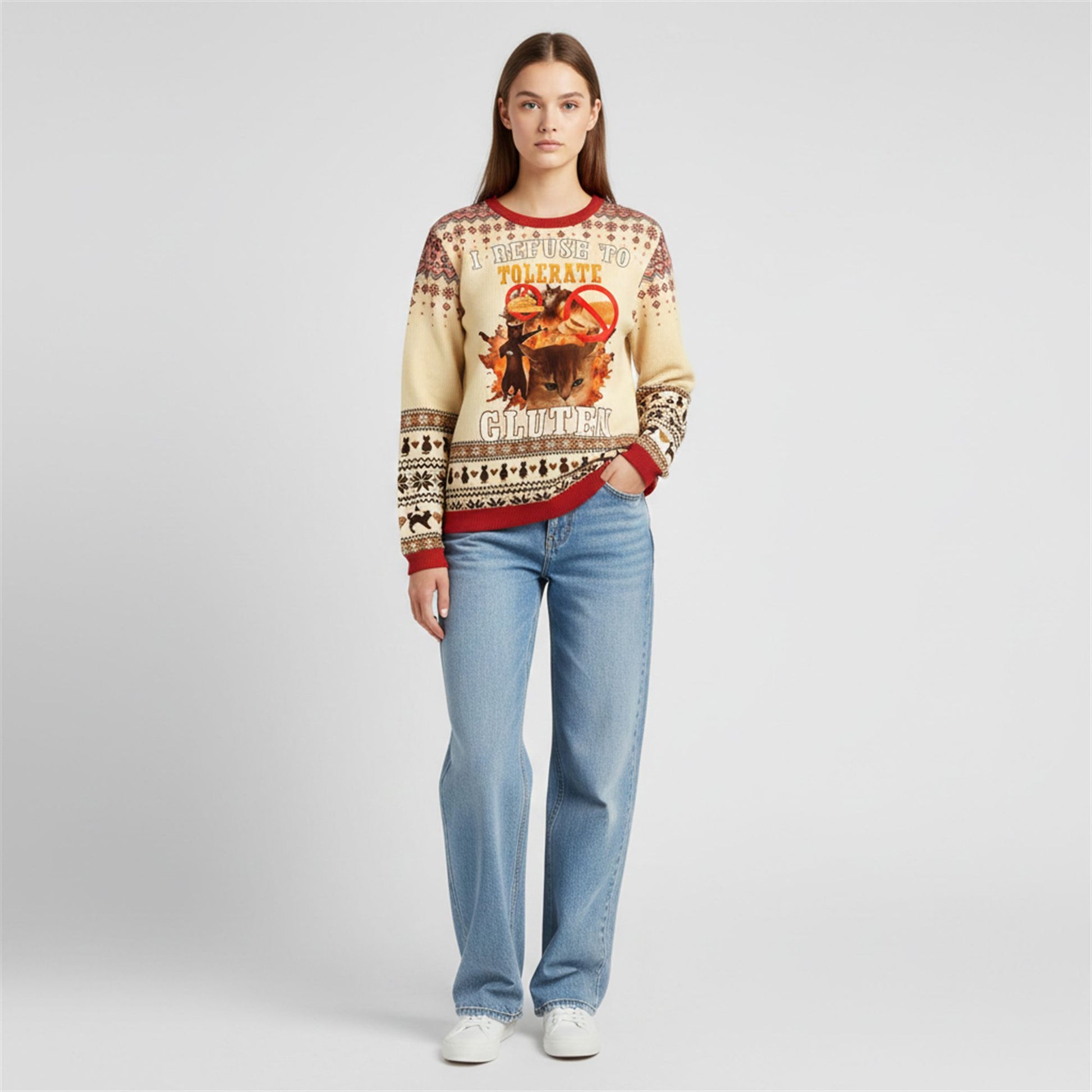 I Refuse to Tolerate Gluten Ugly Sweater 2026 Christmas - Moonbestprint
