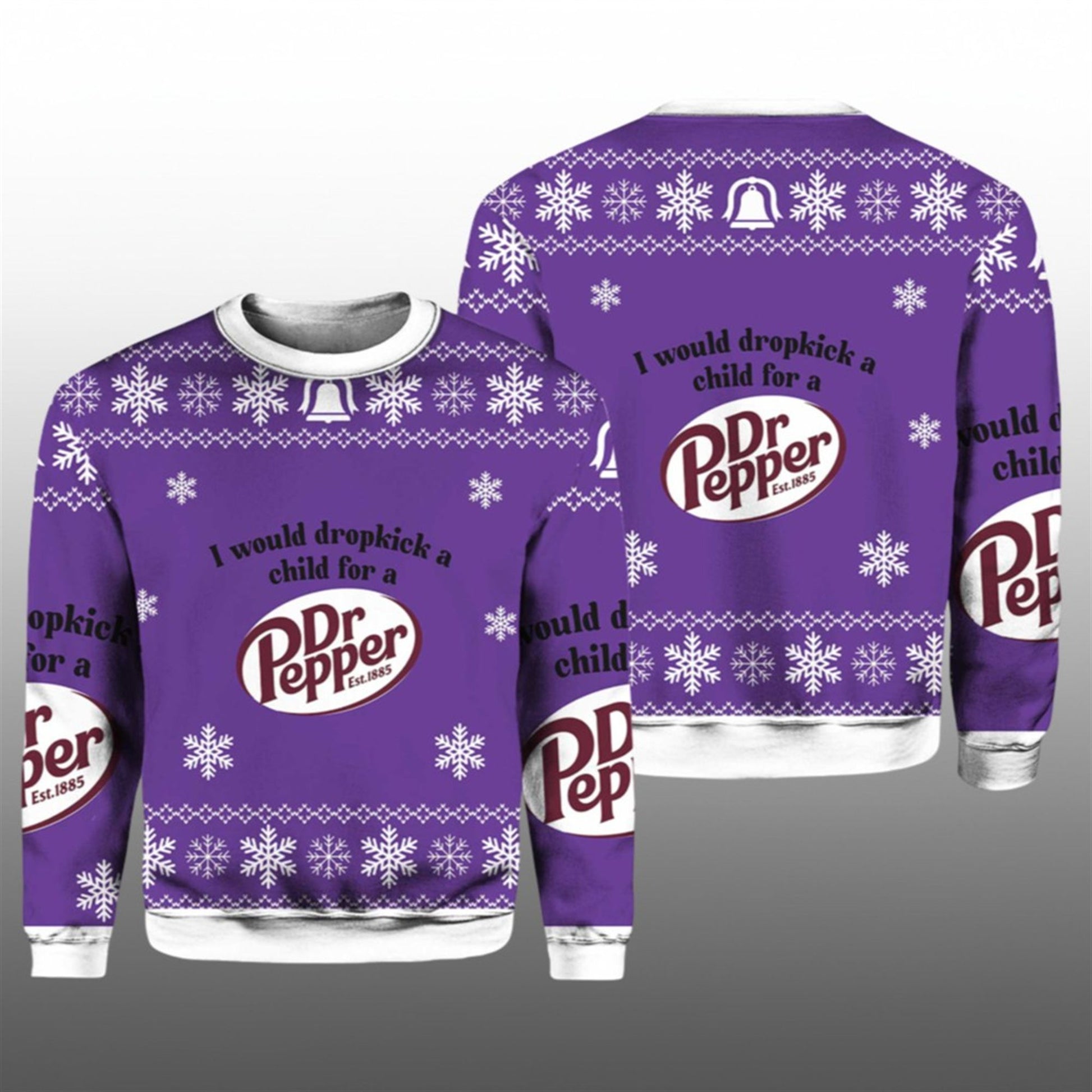 I Would Dropkick A Child For A Dr Pepper Ugly Sweater 2026 Christmas - Moonbestprint