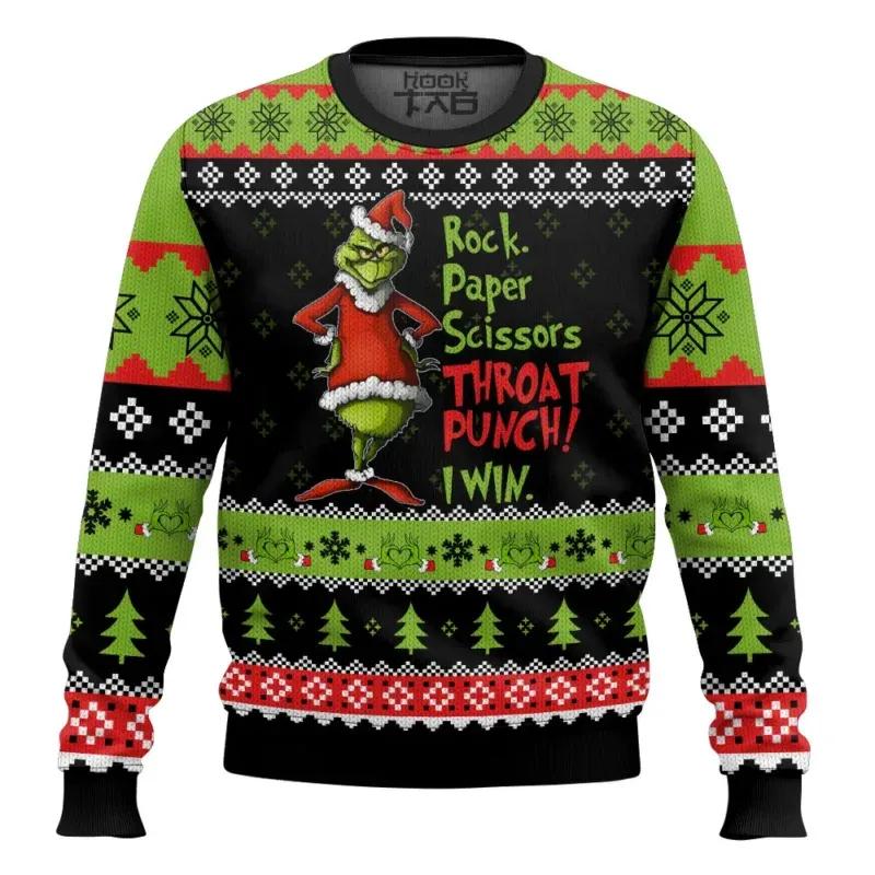 I win Grinch Christmas Ugly Sweater, Grinch Holiday Sweater Moonbestprint