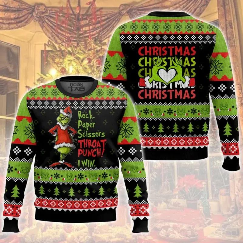 I win Grinch Christmas Ugly Sweater, Grinch Holiday Sweater Moonbestprint