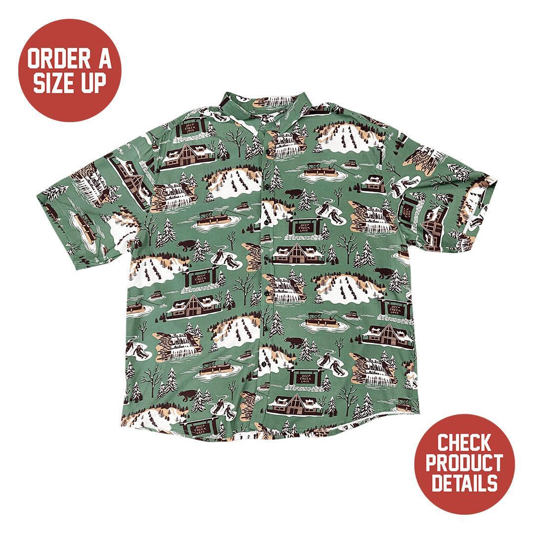 Deep Creek Adventure (Green) / Hawaiian Shirt – Moonbestprint