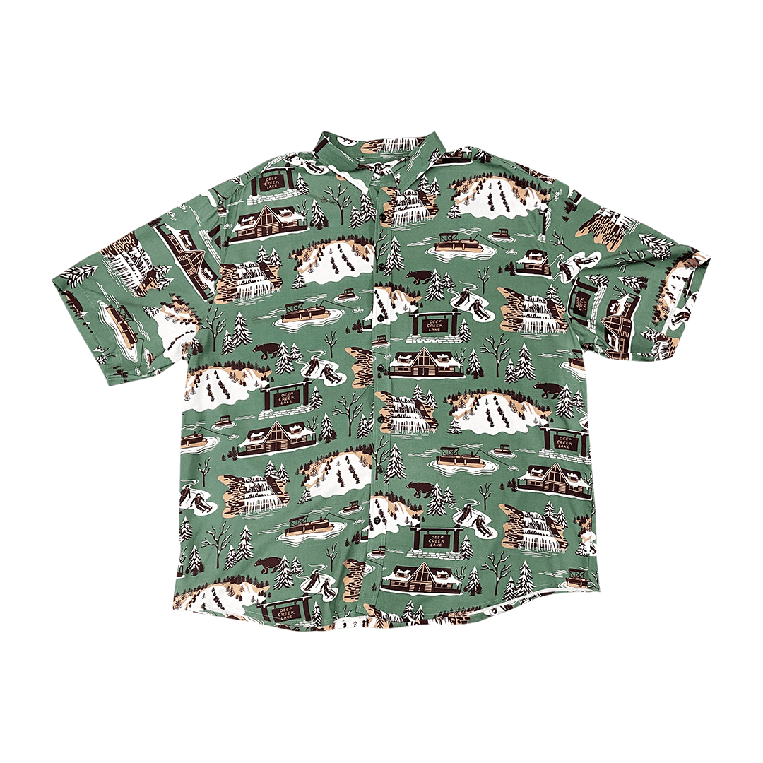 Deep Creek Adventure (Green) / Hawaiian Shirt – Moonbestprint
