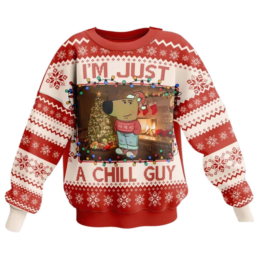 I'm Just A Chill Guy Ugly Christmas Sweater - Moonbestprint