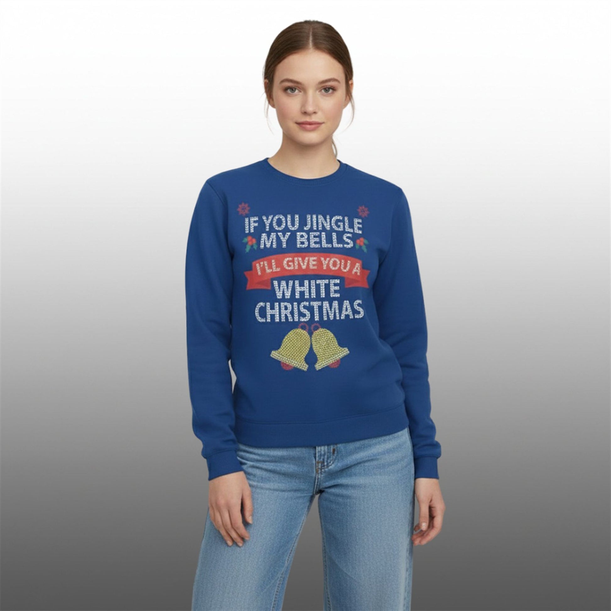 If You Jingle My Bells I'll Give You A White Christmas Ugly Sweater - Moonbestprint