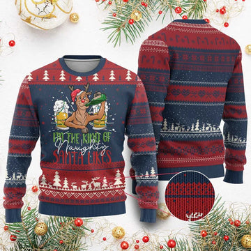 I'm The Kind Of Naughty Santa Likes Ugly Christmas Sweater - Moonbestprint