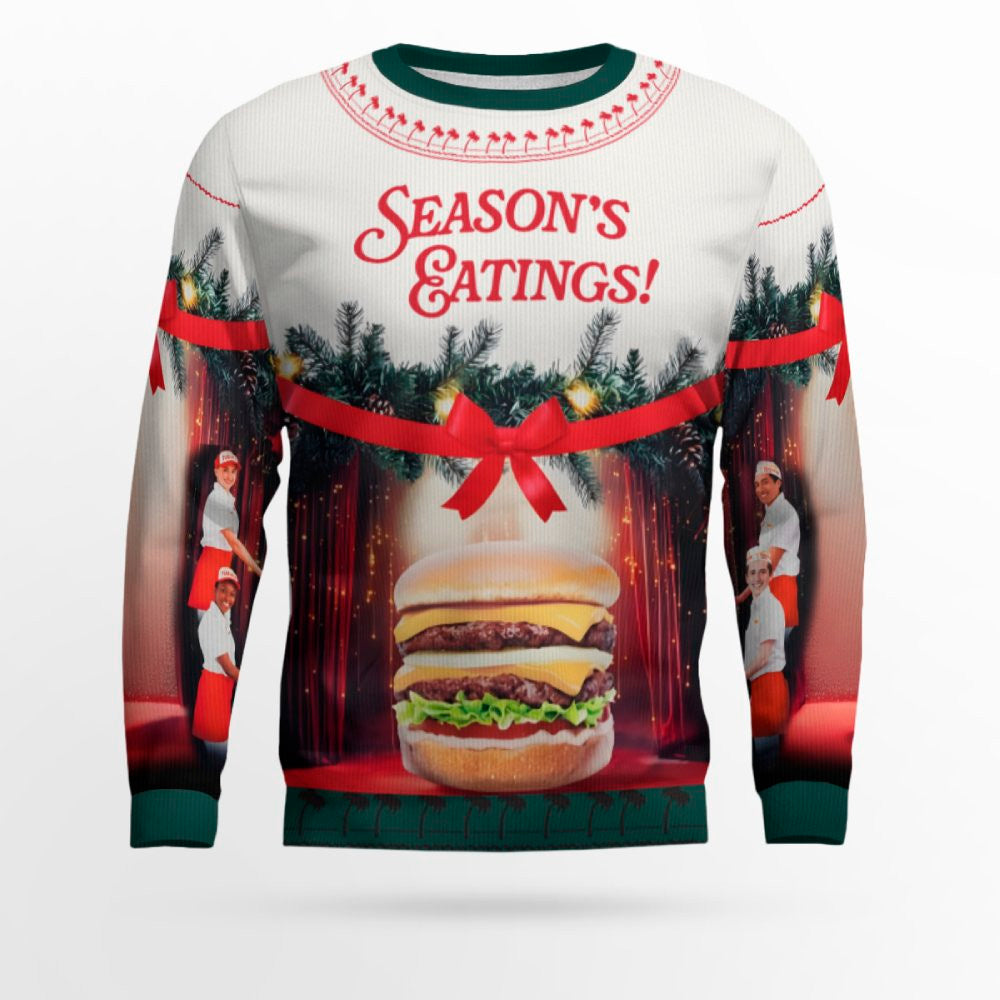 In-N-Out Burger’s Ugly Christmas Sweater 2025 Season's Eatings – Moonbestprint
