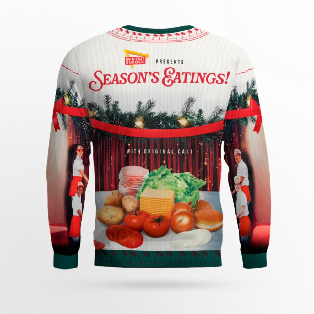 In-N-Out Burger’s Ugly Christmas Sweater 2025 Season's Eatings – Moonbestprint