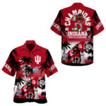 Indiana Hoosiers Champions 2025 Peach Bowl Hawaiian Shirt – Moonbestprint