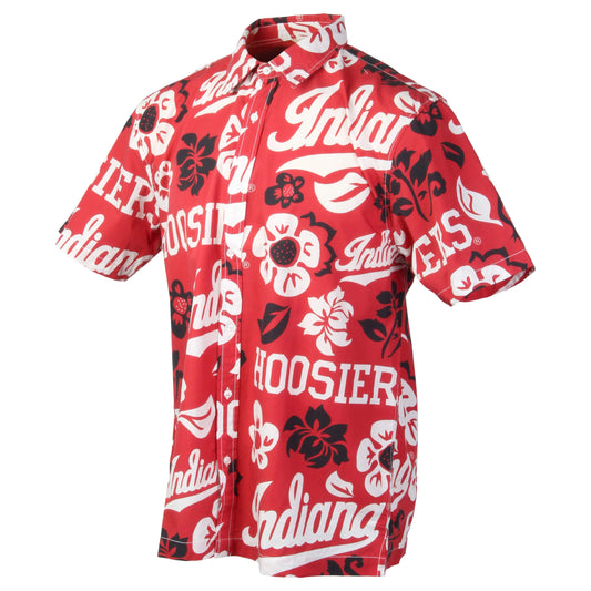 Indiana Hoosiers Vintage Floral Hawaiian Shirt Version 2 - Moonbestprint