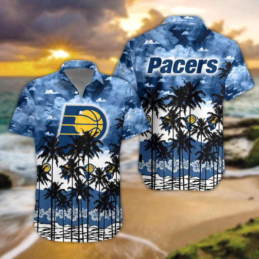 Indiana Pacers Aloha Shirt, NBA Hawaiian Shirt Moonbestprint
