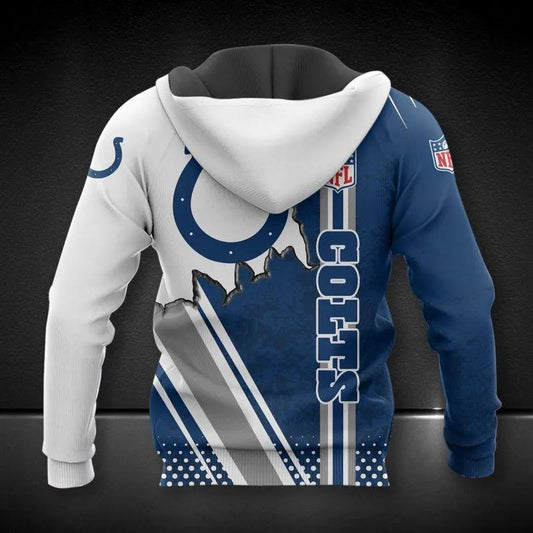 Indianapolis Colts All Over Print Hoodie, NFL Hoodie Moonbestprint