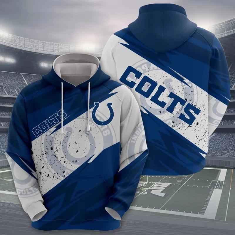 Indianapolis Colts All Over Print Hoodie 2, NFL Hoodie Moonbestprint