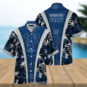 Indianapolis Colts Beach Summer Hawaiian Shirt, NFL Hawaiian Shirt Moonbestprint