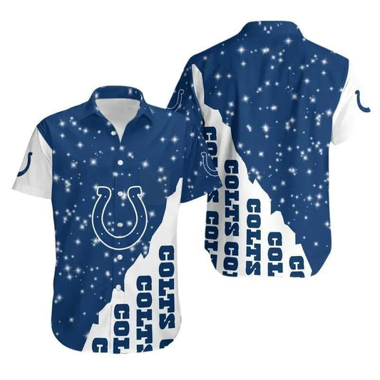 Indianapolis Colts Bling Bling Hawaii Shirt Summer Collection, NFL Hawaiian Shirt Moonbestprint
