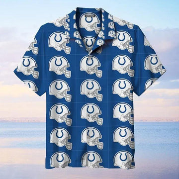 Indianapolis Colts Check Nfl Hawaiian Graphic Print Short Sleeve Hawaiian Shirt, NFL Hawaiian Shirt Moonbestprint