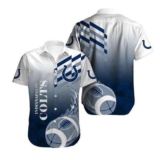 Indianapolis Colts Football Logo Hawaiian Shirt 3, NFL Hawaiian Shirt Moonbestprint