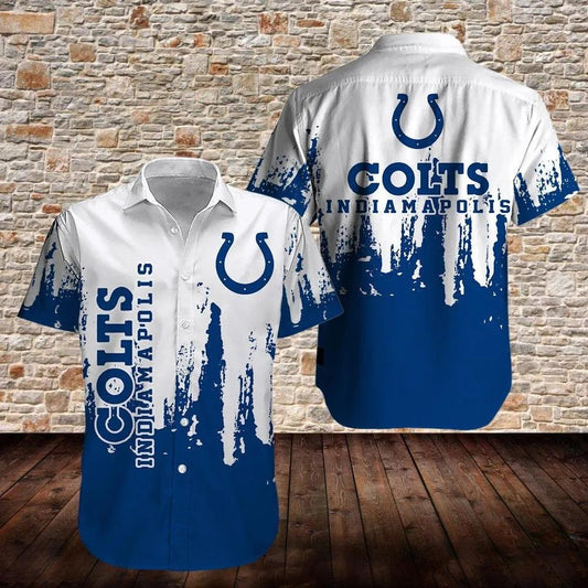 Indianapolis Colts Football Magic Pattern Hawaiian Shirt, NFL Hawaiian Shirt Moonbestprint
