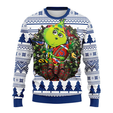 Indianapolis Colts Grinch Hug Ugly Christmas Sweater, Grinch Xmas Sweater Moonbestprint