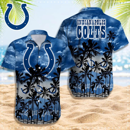 Indianapolis Colts Hawaiian Shirt, NFL Hawaiian Shirt Moonbestprint