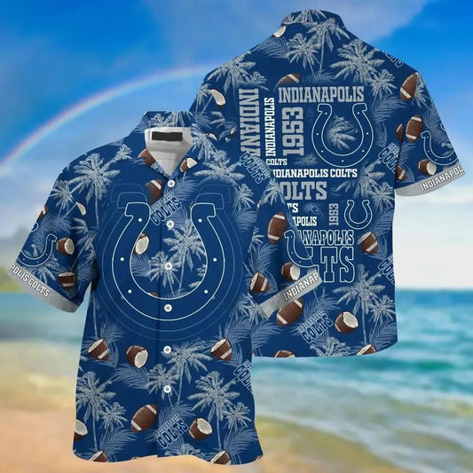 Indianapolis Colts Nfl Beach Shirt New Gift For Summer Hawaiian Shirt, NFL Hawaiian Shirt Moonbestprint
