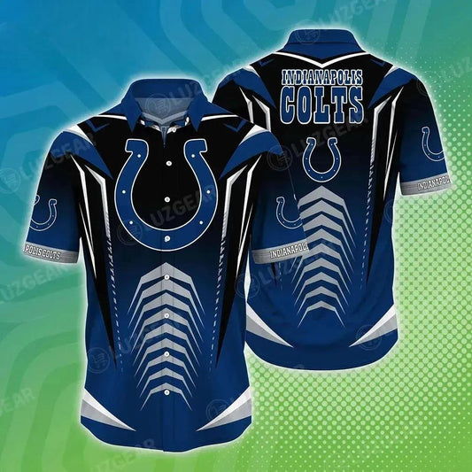Indianapolis Colts Nfl Beach Shirt New Hot Trending Gift For Summer Hawaiian Shirt, NFL Hawaiian Shirt Moonbestprint