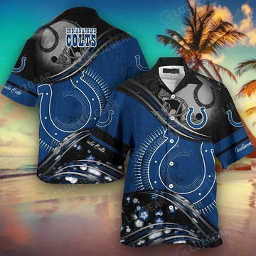 Indianapolis Colts Nfl Football Hawaiian Shirt This Summer Best Gift For Fans, NFL Hawaiian Shirt Moonbestprint