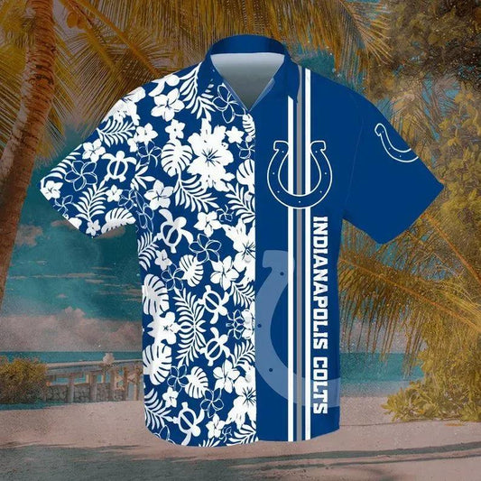 Indianapolis Colts Nfl Football Sport Cool Hawaiian Graphic Print Short Sleeve Hawaiian Shirt, NFL Hawaiian Shirt Moonbestprint
