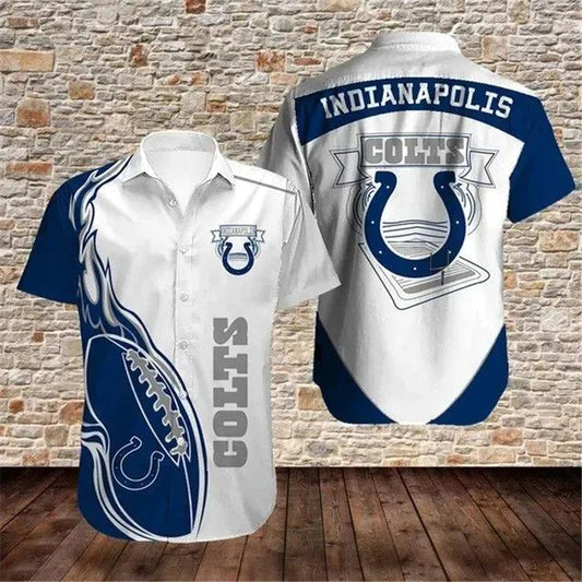 Indianapolis Colts Nfl Gift For Fan Football Graphic Print Short Sleeve Hawaiian Shirt 2, NFL Hawaiian Shirt Moonbestprint