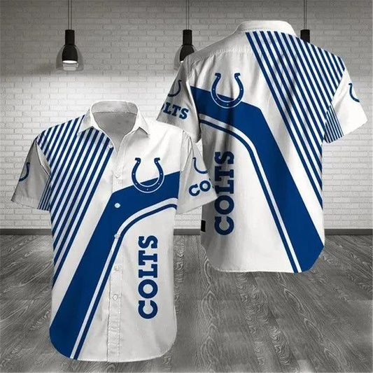 Indianapolis Colts Nfl Gift For Fan Football Graphic Print Short Sleeve Hawaiian Shirt 3, NFL Hawaiian Shirt Moonbestprint