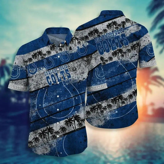 Indianapolis Colts Nfl Hawaiian Sas Graphic Tropical Pattern Short Sleeve New Hot Trend Summer For Best Fans, NFL Hawaiian Shirt Moonbestprint
