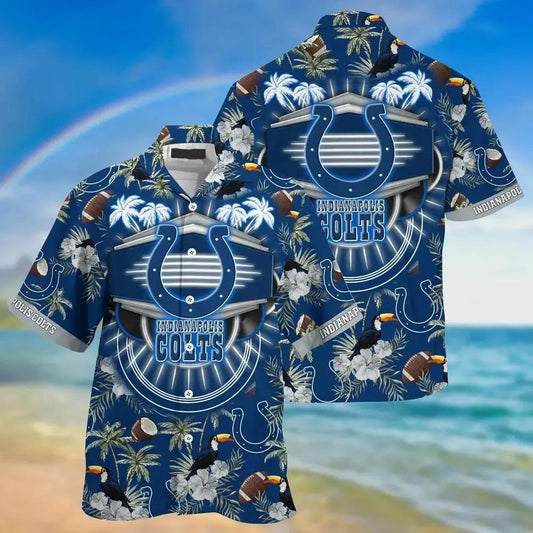 Indianapolis Colts Nfl Hawaiian Sas This Summer For Your Loved Ones, NFL Hawaiian Shirt Moonbestprint