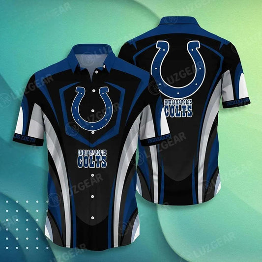 Indianapolis Colts Nfl Hawaiian Shirt New Collection Trends Summer Best Gift For Sports Fans, NFL Hawaiian Shirt Moonbestprint