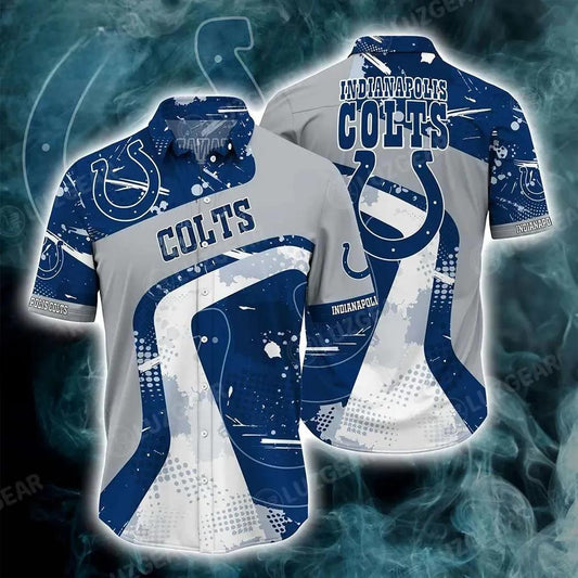 Indianapolis Colts Nfl Summer Hawaiian Shirt New Collection Gift For Sports Fans Nfl, NFL Hawaiian Shirt Moonbestprint