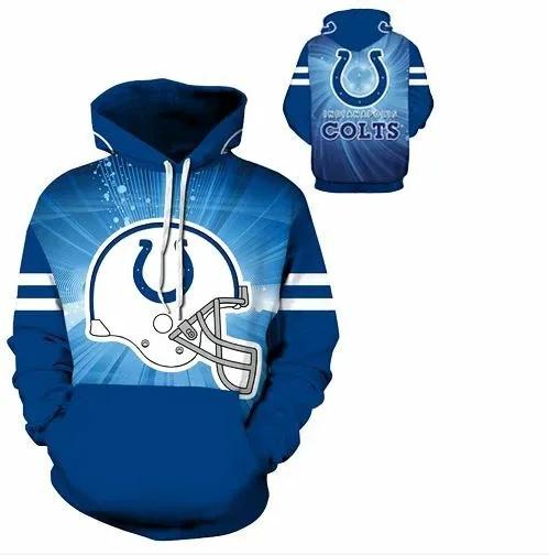 Indianapolis Colts Team 3D Hoodie, NFL Hoodie Moonbestprint