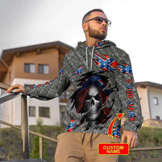 Inside CSA Skull Custom 3D Hoodie Moonbestprint