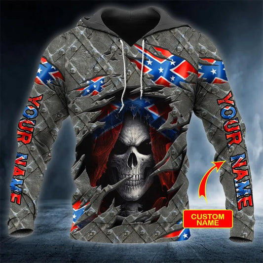Inside CSA Skull Custom 3D Hoodie Moonbestprint