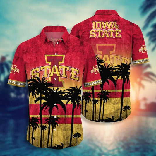 Iowa State Cyclones Aloha Hawaiian Shirt, NCAA Hawaiian Shirt Moonbestprint
