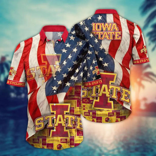 Iowa State Cyclones NCAA Flower Aloha Hawaiian Shirt 12, NCAA Hawaiian Shirt Moonbestprint