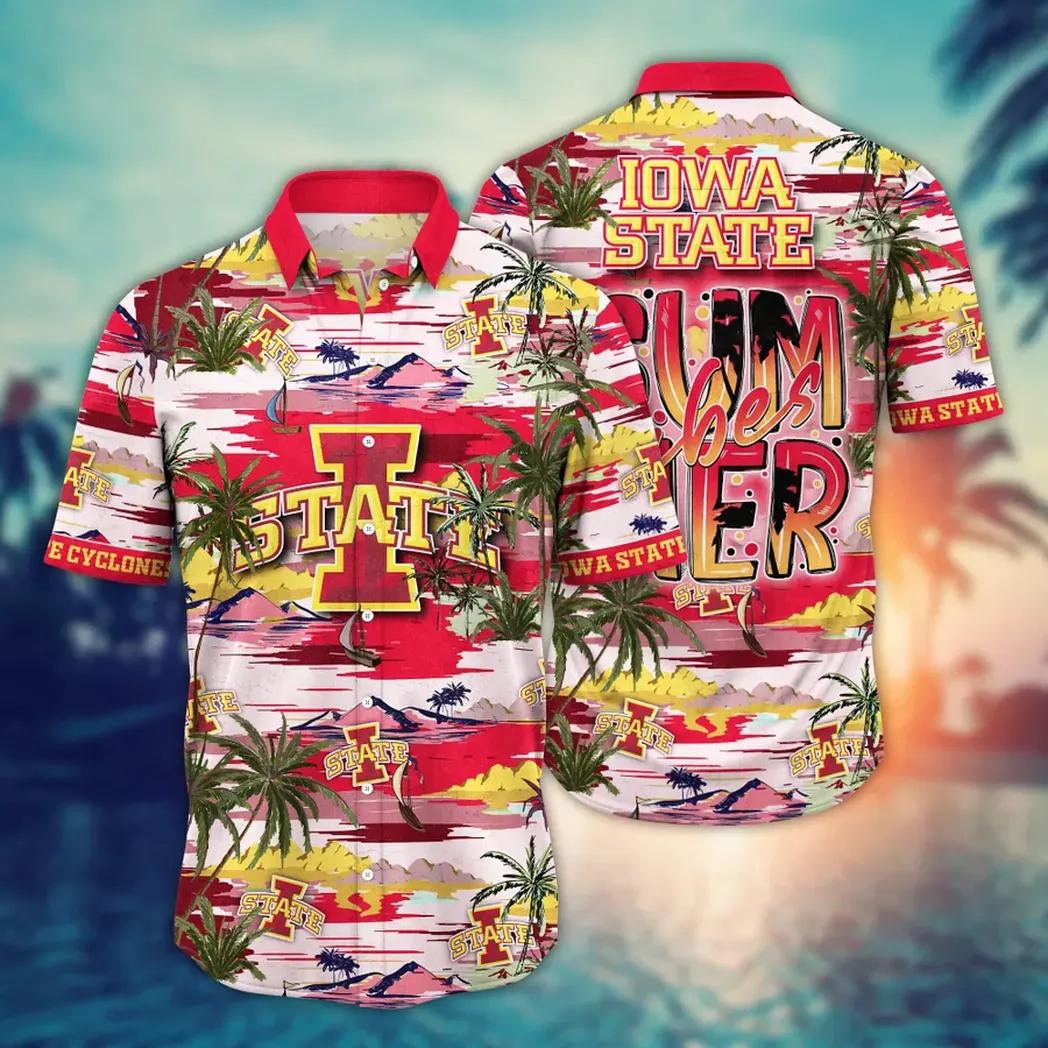 Iowa State Cyclones NCAA Flower Aloha Hawaiian Shirt 9, NCAA Hawaiian Shirt Moonbestprint