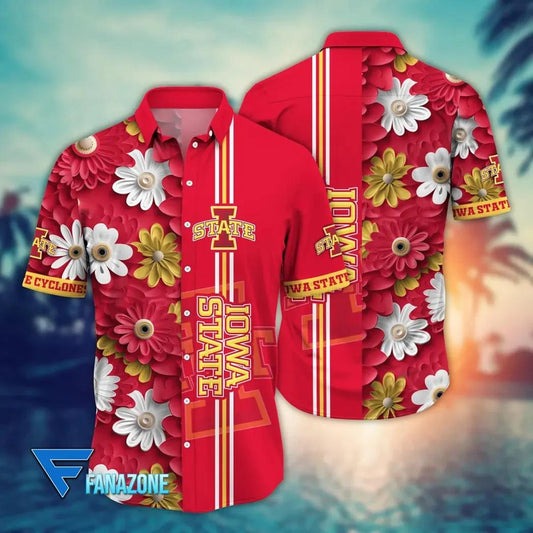 Iowa State Cyclones Style Hot Trending Summer NCAA Flower Aloha Hawaiian Shirt 15, NCAA Hawaiian Shirt Moonbestprint